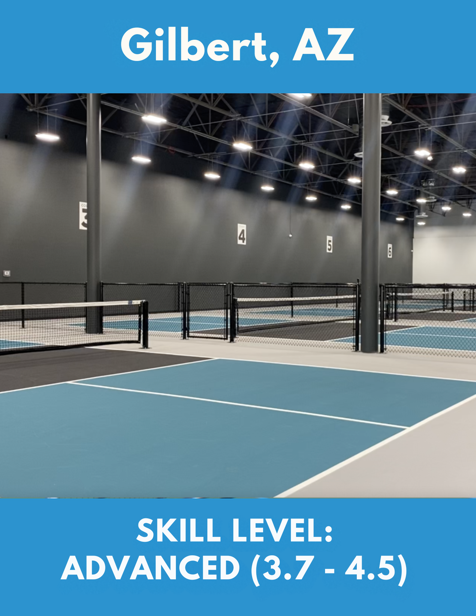 October 17-18, 2026 (Gilbert, AZ) Skill levels 3.7-4.5 (Advanced)
