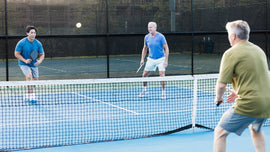 On-court Engage Pickleball Pro Players