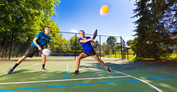 On-court Engage Pickleball Pro Players