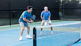 On-court Engage Pickleball Pro Players with their favorite Engage Pickleball paddles