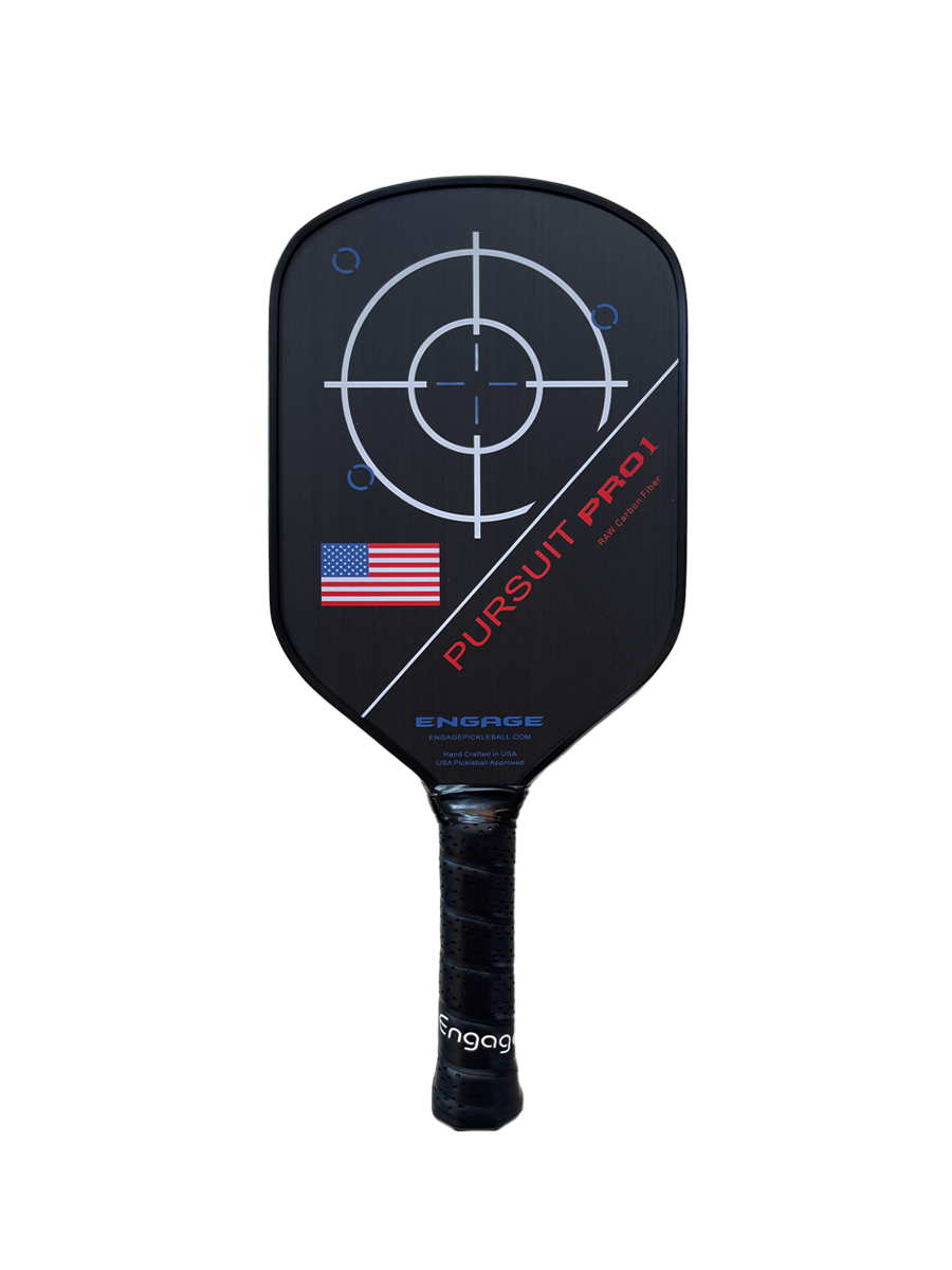 ピックルボールパドル Engage Pursuit Pro1 6.0 USAPA Pursuit Pro1 Elongated Power Series | Raw Carbon Fiber