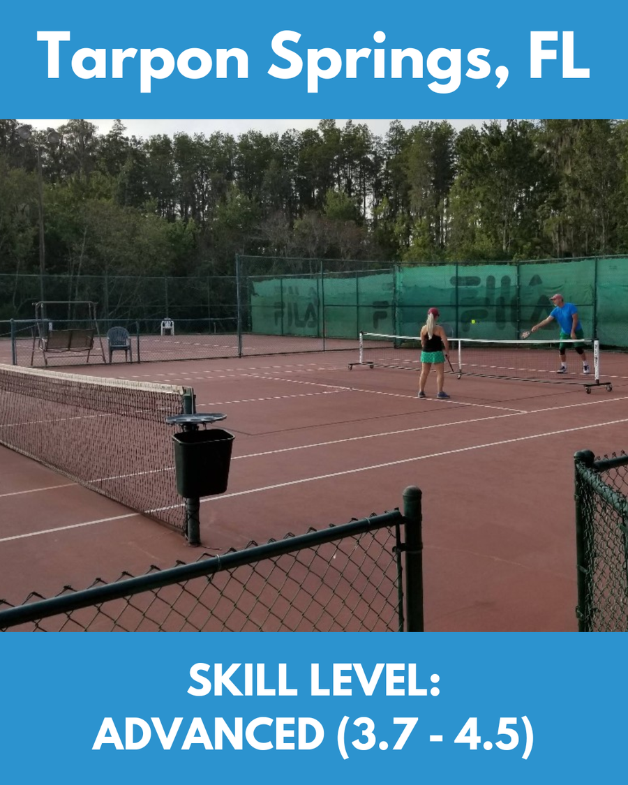 November 7-8, 2026 (Tarpon Springs, FL).  Skill levels 3.7-4.5 (Advanced)